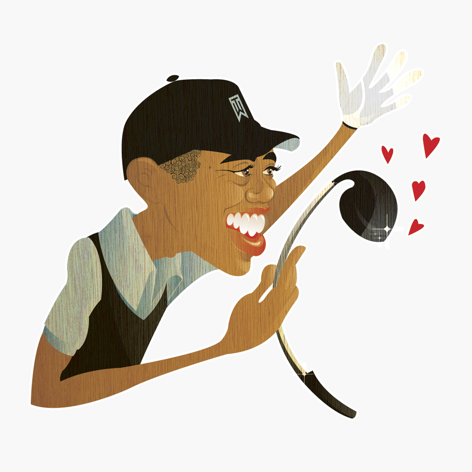 Illustration Tiger Woods