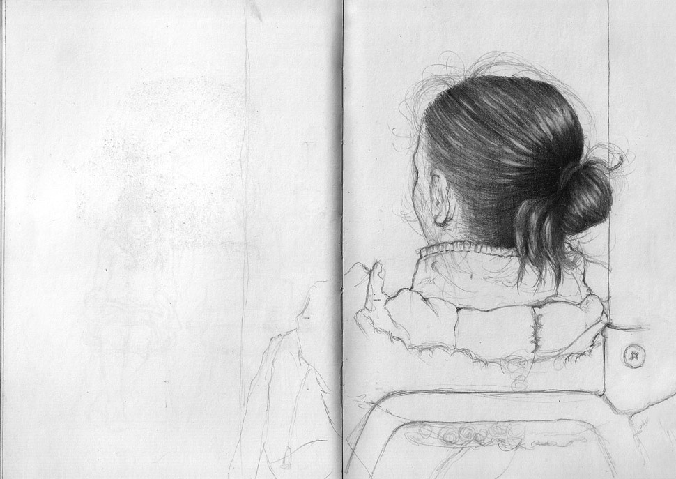 Woman on the bus